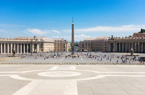 Saint Peter square in Rome