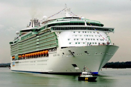 Largest cruise ship of different lines on the planet